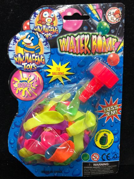 Water Bomb Balloons with Tap Filler- 70ct - Summer Fun