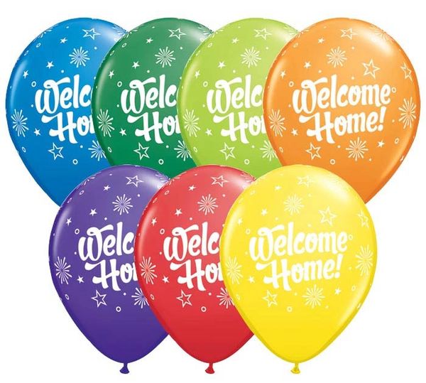 Welcome Home Latex Balloons, Packaged, 11in - 6ct