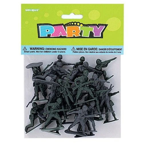 Mini Army Soldier Toy Figures, 1in - Cake Topper Decoration