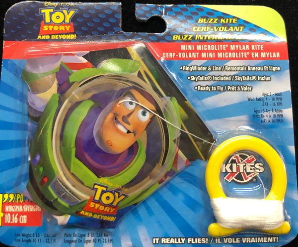 Miniature Toy Story Buzz Light Year Microlite Mylar Kite, 4in