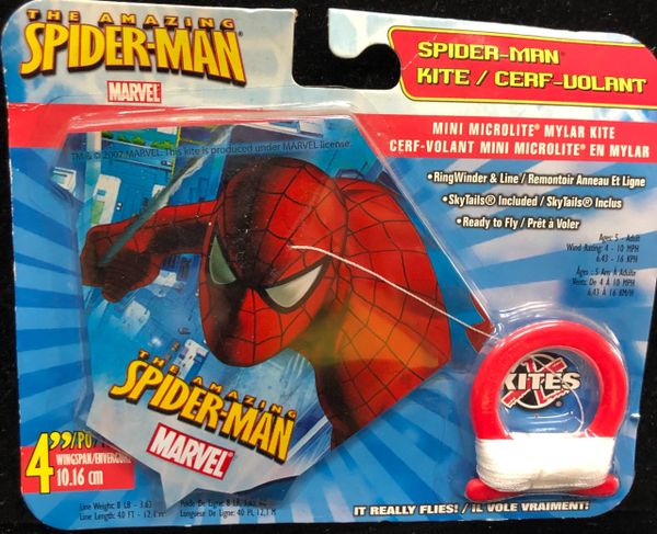 Miniature Spider-Man Microlite Mylar Kite - 4in - (Spiderman Toys)