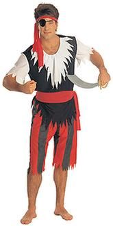 *Pirate Man Costume , Men's Medium - Halloween