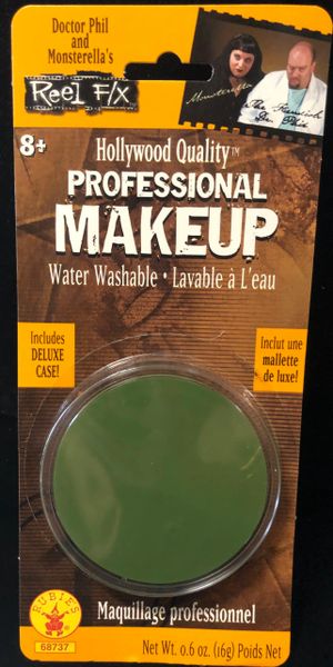 Professional FX Green Base Makeup Face Paints, Hollywood Quality - Purim - Halloween Spirit - under $20