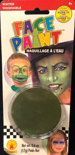 Green Base Makeup Face Paint - Purim - After Halloween Sale - under $20