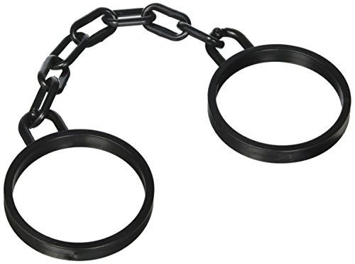 *Wrist Shackles Prisoner Costume Accessory, Rubber Cuffs - Halloween