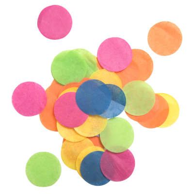 Multicolor Table Confetti Decoration, 1in Round - Tissue