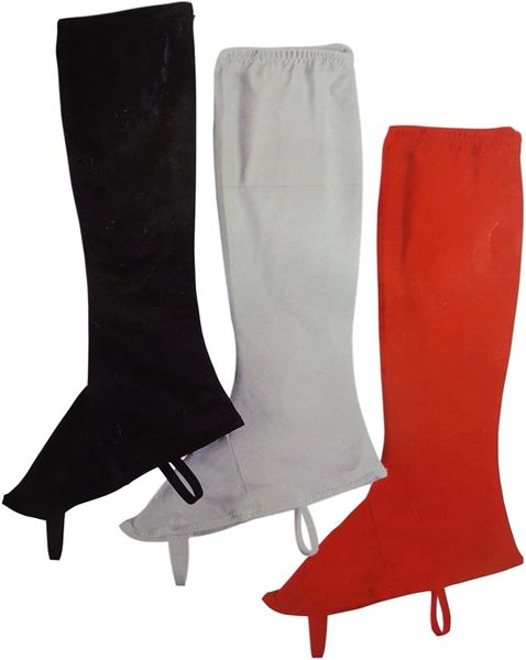 *Tall Stretch Boot Tops Costume Accessory, Unisex - Black, White, Red - Halloween Sale