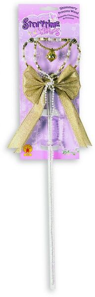 *Gold Shimmering Princess Wand Costume Accessory, Girls - 15in - Halloween