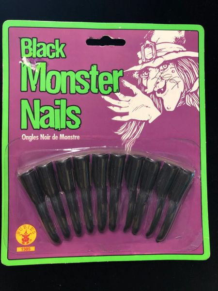 BOGO SALE - Kids Black Witch Nails - Halloween Sale