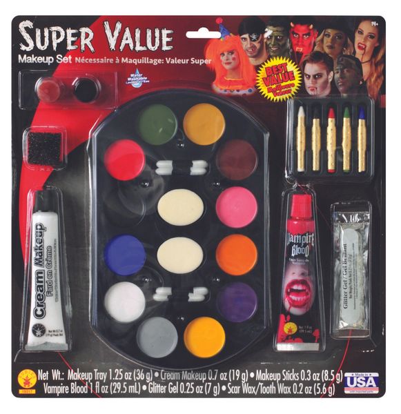 Super Value Clown Face Paint, Carnival Makeup - Halloween Sale