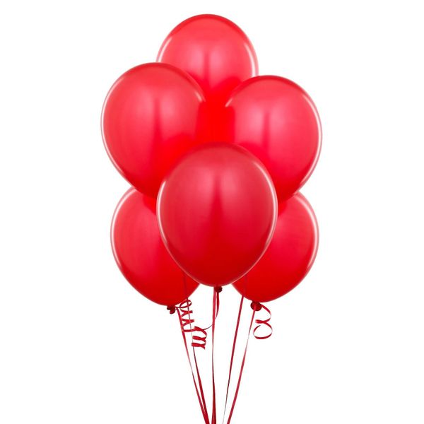 20 Red Latex Balloons, 9in - Red Decorations