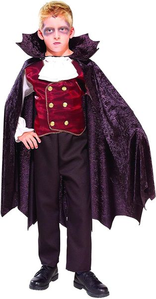 Deluxe Kids Vampire Costume - Dracula - Halloween Sale - under $20