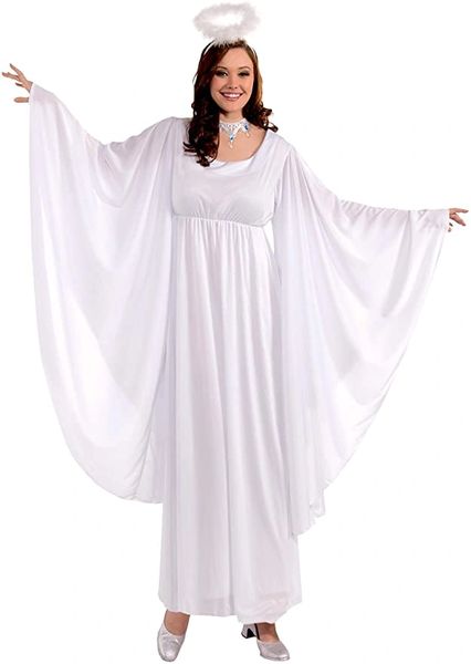 White Holiday Angel Costume Dress - Christmas