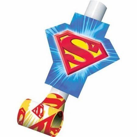 Rare Superman Returns Birthday Party Favor Blowouts, 8ct, 2006 - Licensed