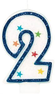 Birthday Cake Wax Number Candles