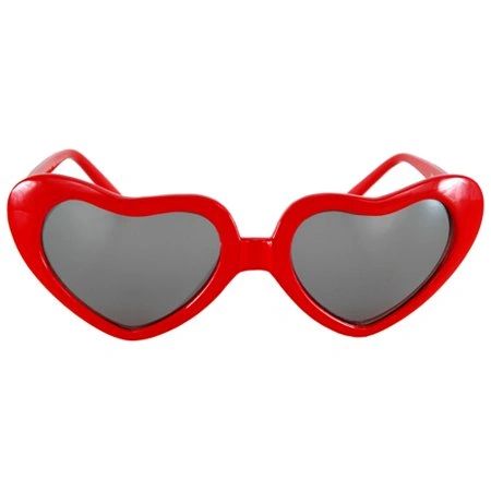 *Red Heart Mirrored Glasses - Love - Valentines