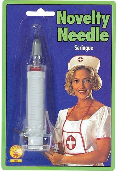 Syringe Nurse Accessory - Doctor, Medical Prop - Purim - Halloween Spirit - under $20