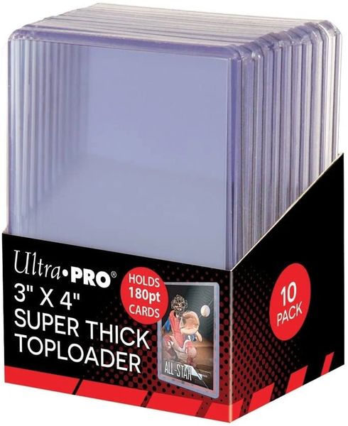 BOGO SALE - Card Protectors - Ultra Pro Super Thick Top Loader Hard Card Sleeve, Memorabilia, 50ct
