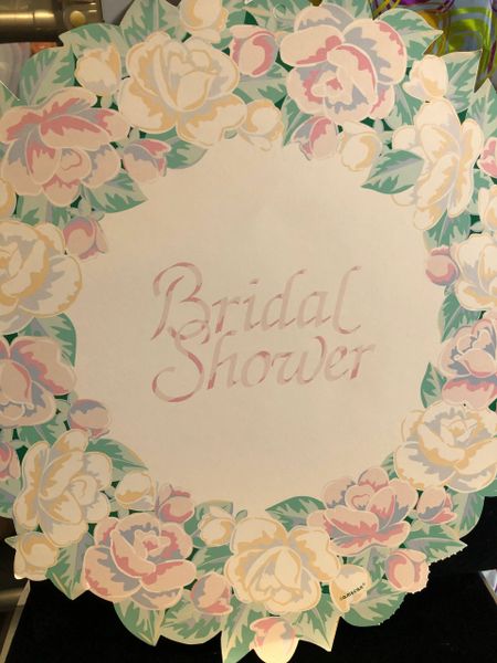 Wedding, Bridal Shower Cutout Decorations, Wall, Door, Window,16in