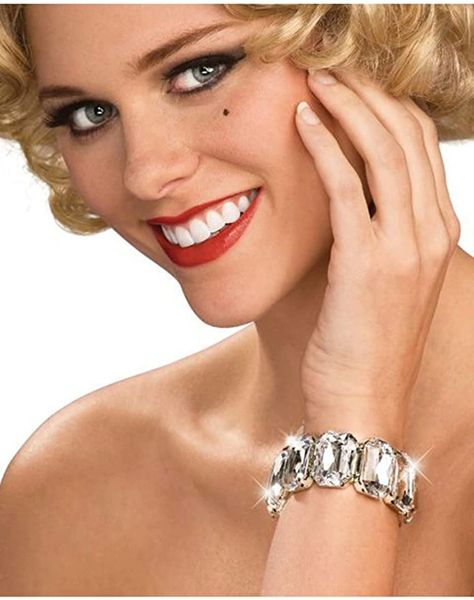 Roaring 20s Diamond Bracelet - Flapper - Costume Jewelry - Purim - After Halloween Sale - under $20