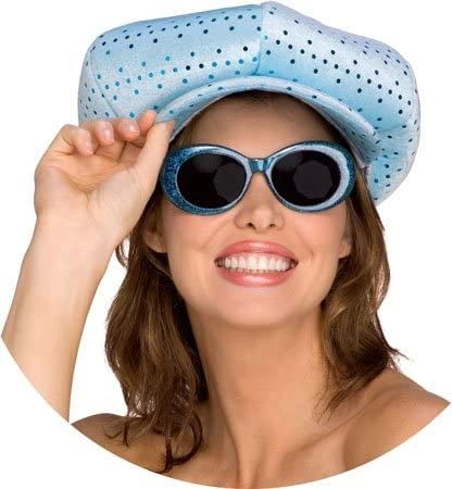 Feeling Groovy Blue Disco Hat & Glasses - Purim - Halloween Sale