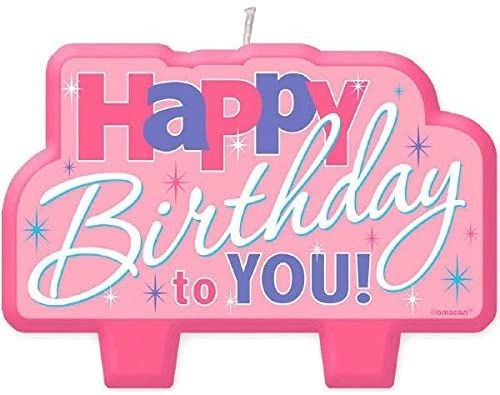 *Pink Happy Birthday to YOU! Candle