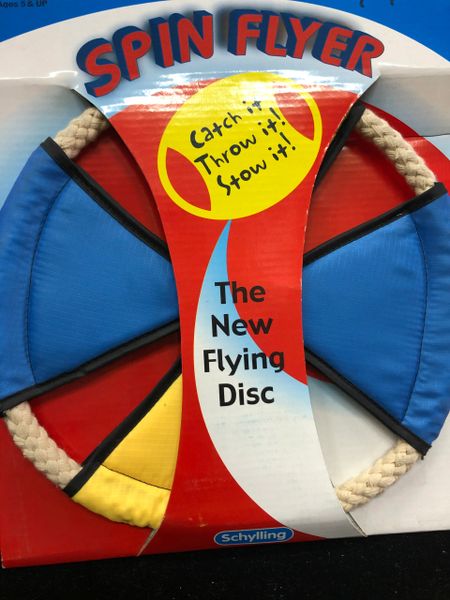 Rare Spin Flyer Flying Disc - Fabric Frisbee, Age 5+ by Schylling - Summer Fun - Outdoor Discontinued
