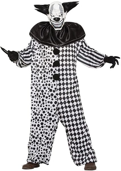 Costume Sale - Evil Al The Clown Adult Costume and Mask - Halloween Spirit