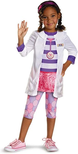 *Doc McStuffins Costume, Girls Small - Medical - Halloween