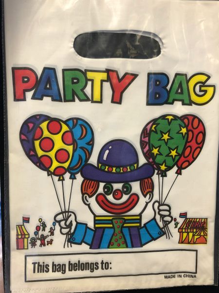 Clown Birthday Party Loot Bags, 10pcs