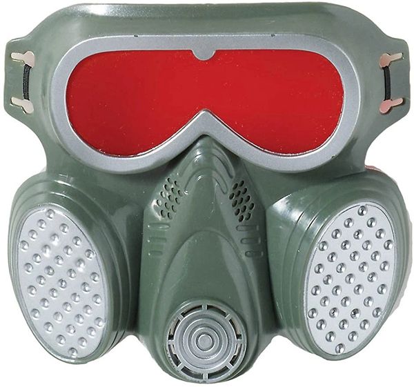 Kids Biohazard Zombie Grey Gas Mask - Purim - Halloween Sale