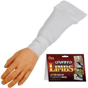 SALE - Severed Arm Prank, Fake Hand in White Shirt - Purim - Halloween Sale