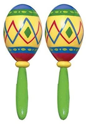 *Mexican Fiesta Party Maracas, 7in - Cinco De Mayo - Halloween Sale