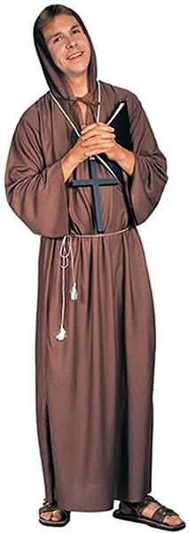 *Brown Monk Robe Costume Accessory, Men's - After Halloween Sale