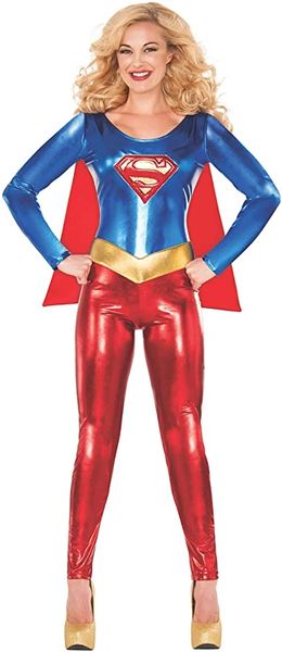 Super Woman DC Supergirl Catsuit Costume - After Halloween Sale