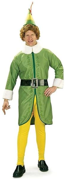 Buddy the Elf Deluxe Costume, XL - Christmas Holiday Helper - Couples Costumes