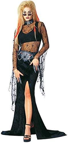 Gothic Night Widow Vampire Costume - Dark Gothic, Contessa De Muerte, Black - Halloween Sale - under $20