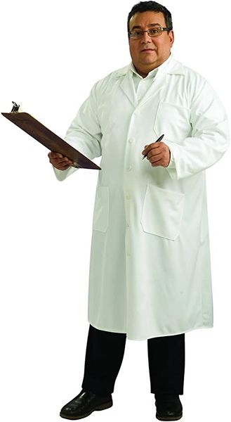 White Lab Coat - Doctor, Scientist - Medical - Plus Size - Purim - Halloween Sale - under $20
