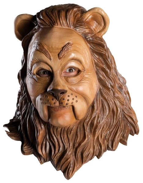 Wizard of Oz Cowardly Lion Latex Mask - Licensed - Halloween Sale