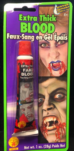 Fake Extra Thick Vampire Blood - Fake Blood - Mobster - Gangster - After Halloween Sale - under $20