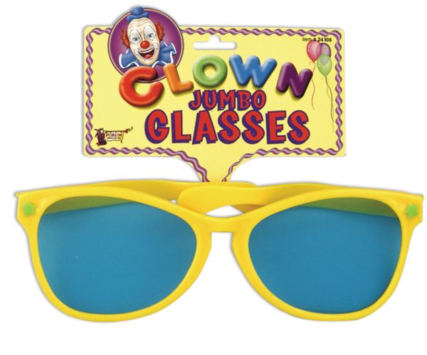 Jumbo Over-Sized Clown Sunglasses - Halloween Spirit - Purim