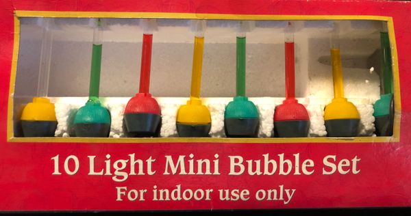 Vintage Kurt S Adler 10 Light Bubble Set - Holiday Sale