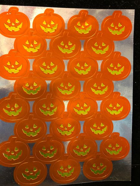 Pumpkin Stickers - 2 Sheets - Halloween Stickers