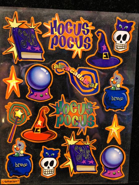 Hocus Pocus Stickers- 1 Sheet - Halloween