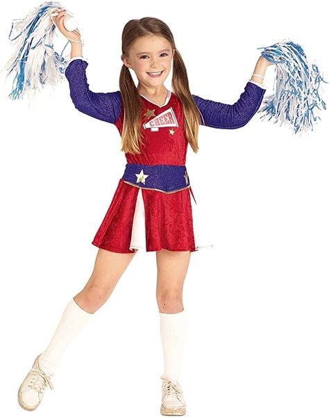 *Retro Cheerleader Costume, Girls Large - Halloween