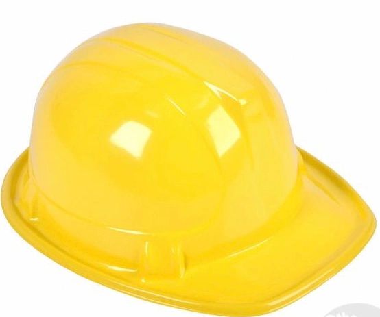 4 Yellow Construction Hats - After Halloween Sale