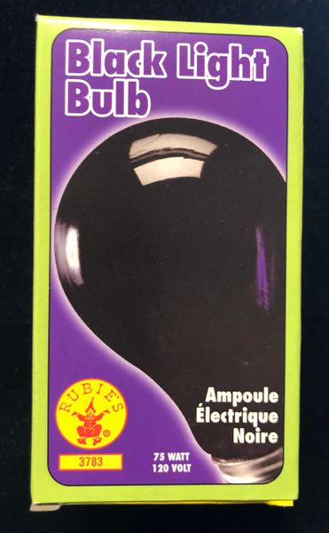 Black Light Bulb, 75 Watt, 120 Volt - Party Lights - Purim - After Halloween Sale