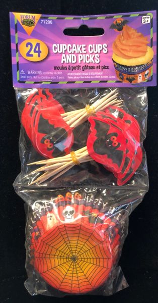 BOGO SALE - Happy Halloween Cupcake Wrapper Set - Halloween Sale