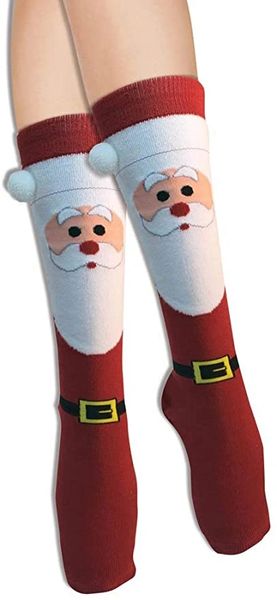 Santa Knee Socks - Christmas Holiday Sale - SantaCon