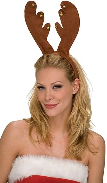 BOGO SALE - Reindeer Antlers Headband with Bells - Christmas - Holiday Sale